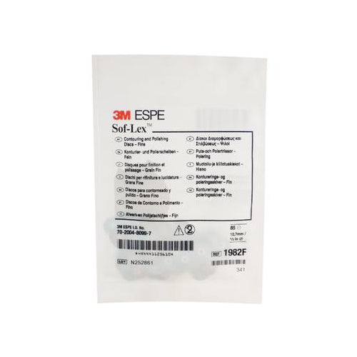 3M ESPE 1982F Sof-Lex Contouring & Polishing Pop-On Discs 1/2 3M ESPE 1982F Sof-Lex Contouring & Polishing Pop-On Discs 1/2